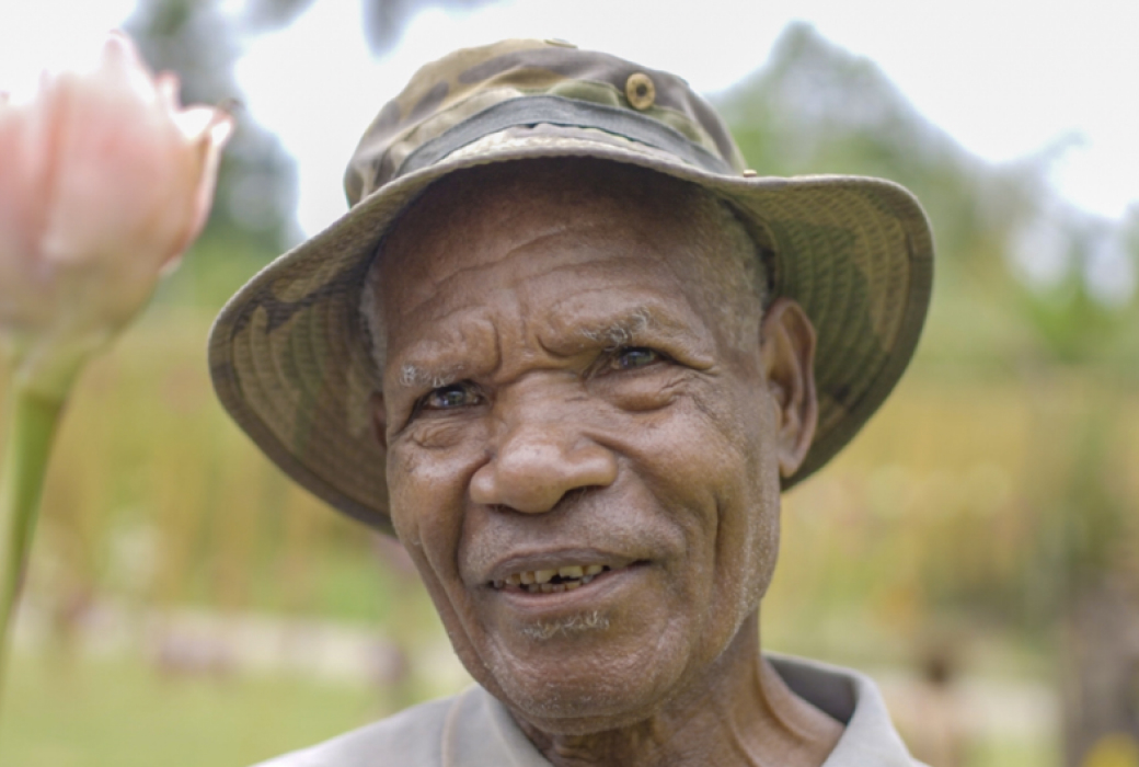 Man smiling