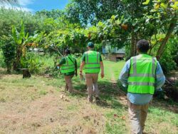 The PKP team visit a Sola4Skuls project site to prepare the ground for installations