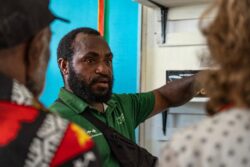 A PKP Project Manager explains how the Light for Learning project is supplying solar energy to 37 remote villages in Morobe's Huon Gulf District